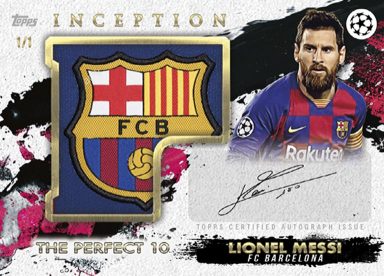 2020-21 TOPPS Inception UEFA Champions League Soccer - Patch Autograph Card