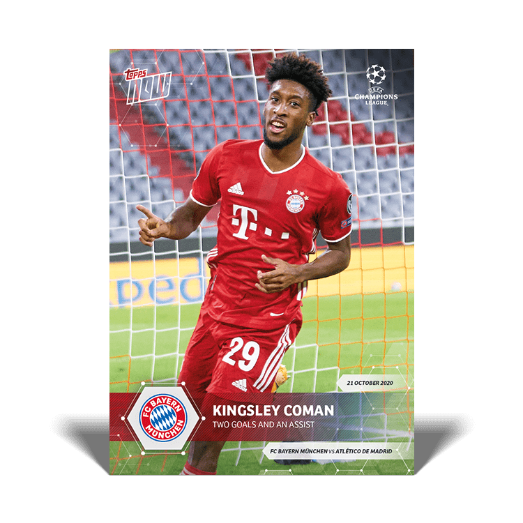 2020-21 TOPPS NOW UEFA Champions League Soccer Cards