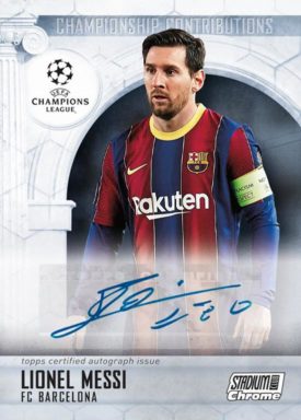 TOPPS Stadium Club Chrome UEFA Champions League Soccer - Championship Contributions Autograph