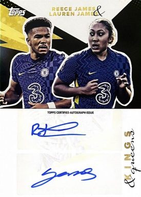 2021-22 TOPPS Chelsea FC Official Team Set Soccer Cards - Dual Autograph Card