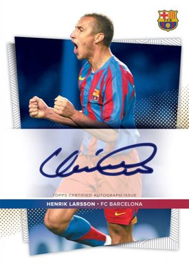 2021-22 TOPPS FC Barcelona Official Team Set Soccer Cards - Larsson Autograph