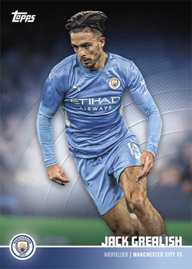 2021-22 TOPPS Manchester City Official Team Set Soccer Cards - Base Card