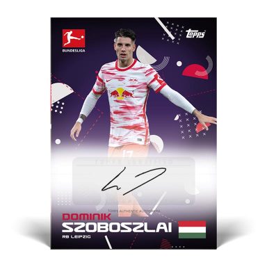 TOPPS Bundesliga International Stars 2021/22 Soccer Cards - Szoboszlai Autograph