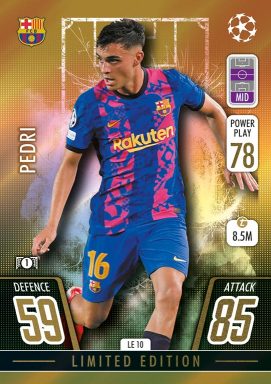 TOPPS UEFA Champions League Match Attax 2021/22 Trading Card Game - Gold Limited Edition