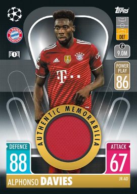 TOPPS UEFA Champions League Match Attax 2021/22 Trading Card Game - Player-worn Relic