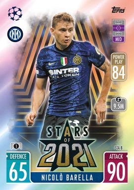 TOPPS UEFA Champions League Match Attax 2021/22 Trading Card Game - Stars of 2021