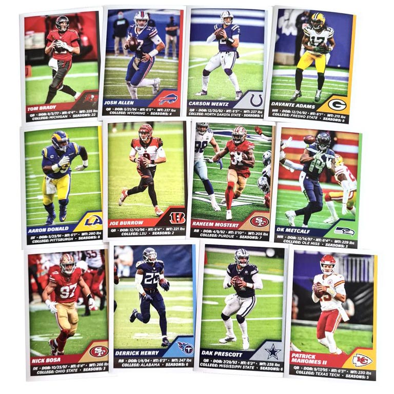 2021 Panini NFL Sticker and Card Collection Album + 10 Packs (5
