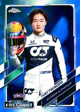 2021 TOPPS Chrome Sapphire Edition Formula 1 Racing Cards - Base Card Tsunoda