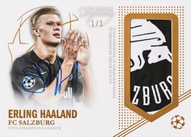 2022-23 TOPPS Dynasty UEFA Champions League Soccer Cards - Autographed Patch Card Erling Haaland