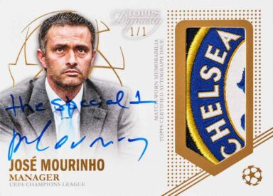 2022-23 TOPPS Dynasty UEFA Champions League Soccer Cards - Autographed Patch Card José Mourinho