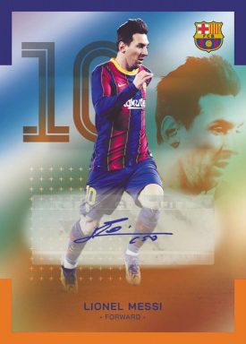 2022-23 TOPPS FC Barcelona Official Team Set Soccer Cards - Autograph Card Messi