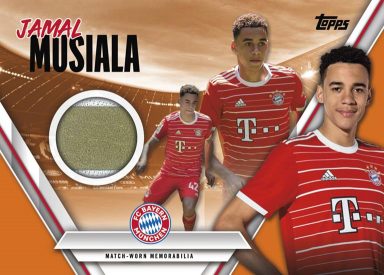 2022-23 TOPPS FC Bayern München Official Team Set Soccer Cards - Relic Card Jamal Musiala