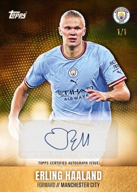 2022-23 TOPPS Manchester City Official Team Set Soccer Cards - Autograph Haaland