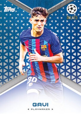 2022-23 TOPPS Platinum UEFA Club Competitions Jack Grealish Curated Set Soccer Cards - Base Card Parallel Gavi