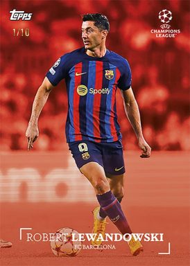 2022-23 TOPPS Simplicidad UEFA Club Competitions Soccer Cards - Lewandowski