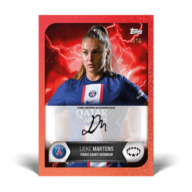 2022-23 TOPPS Summer Signings UEFA Club Competitions Soccer Cards Set - Lieke Martens Autograph Card