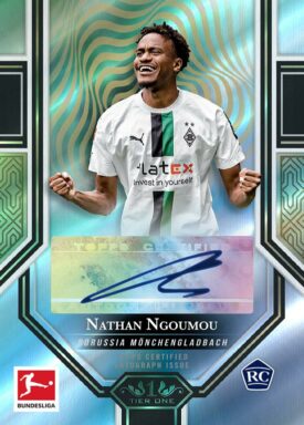 2022-23 TOPPS Tier One Bundesliga Soccer Cards - Ball Magnet Autographs Nathan Ngoumou