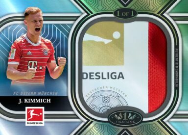 2022-23 TOPPS Tier One Bundesliga Soccer Cards - Tier One Bundesliga Logo Patches Joshua Kimmich