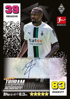 Topps Bundesliga Match Attax Extra 2022/23 Trading Card Game - Autograph Card