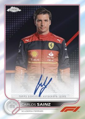 2022 TOPPS Chrome Formula 1 Racing Cards - Autograph Card Sainz