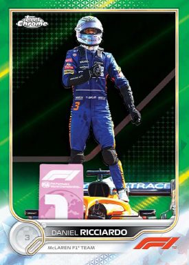 2022 TOPPS Chrome Sapphire Edition Formula 1 Racing Cards - Ricciardo