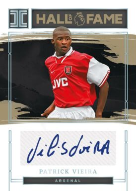 2023-24 PANINI Impeccable Premier League Soccer Cards - Hall of Fame Autograph Patrick Viera