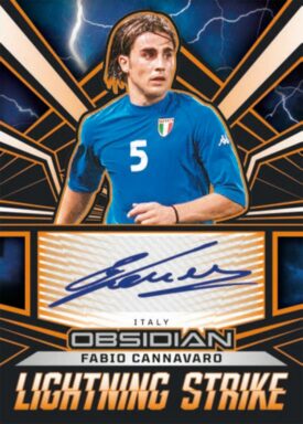 2023-24 PANINI Obsidian Soccer Cards - Lightning Strike Autograph Fabio Cannavaro