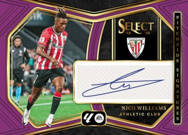 2023-24 PANINI Select LaLiga Soccer Cards - Pitchside Autograph Nico Williams