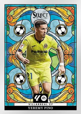 2023-24 PANINI Select LaLiga Soccer Cards - Stained Glass Insert Yeremy Pino