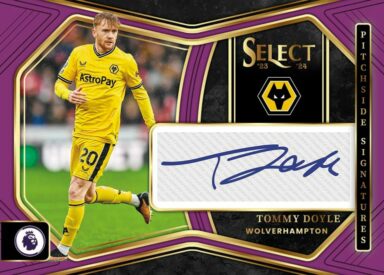 2023-24 PANINI Premier League Soccer Cards - Pitchside Autograph Tommy Doyle