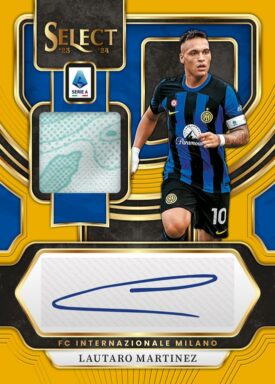 2023-24 PANINI Select Serie A Soccer Cards - Autographed Memorabilia Lautaro Martinez