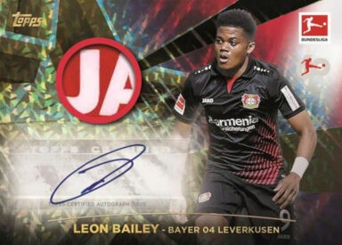 2023-24 TOPPS 60 Years Celebration Bundesliga Soccer Cards - DFL Relic Autograph Cards Leon Bailey