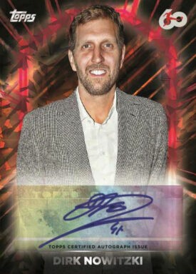 2023-24 TOPPS 60 Years Celebration Bundesliga Soccer Cards - Prominent Supporters Autograph Dirk Nowitzki