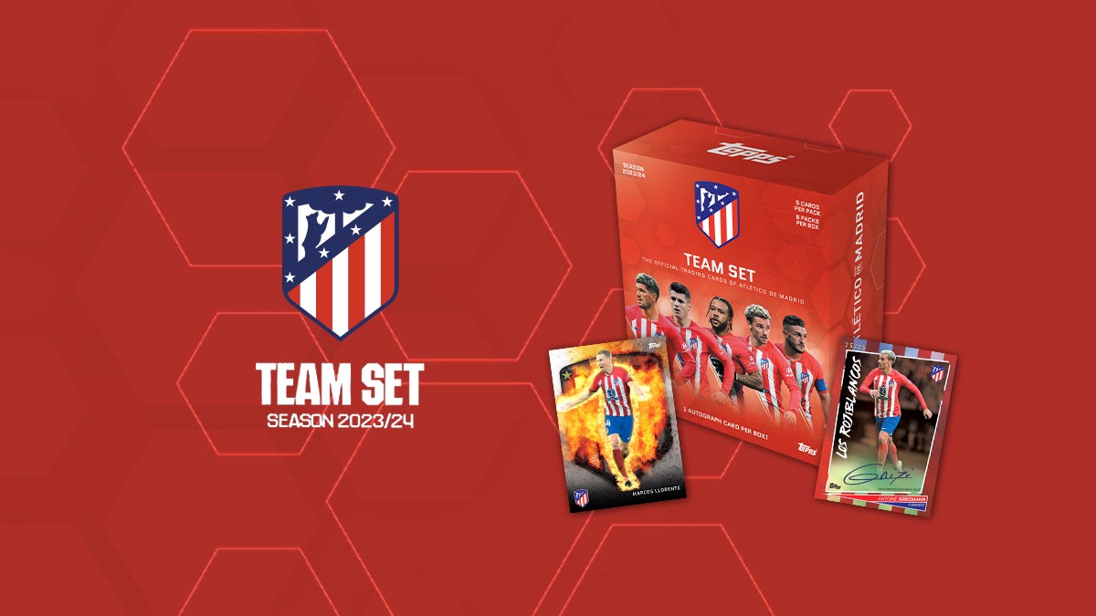 2023-24 TOPPS Atlético de Madrid Official Team Set Soccer Cards - Header