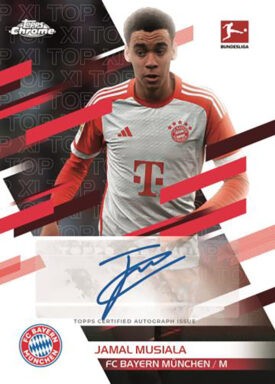 2023-24 TOPPS Chrome Bundesliga Soccer Cards - TOP XI Autograph Jamal Musiala