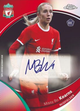 2023-24 TOPPS Chrome Liverpool FC Soccer Cards - Base Autograph Missy Bo Kearns