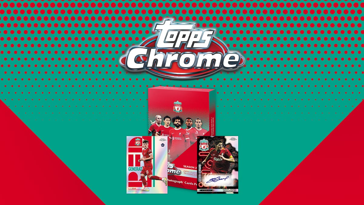 2023-24 TOPPS Chrome Liverpool FC Soccer Cards - Header