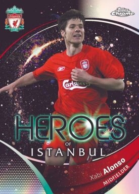 2023-24 TOPPS Chrome Liverpool FC Soccer Cards - Heores of Instanbul Xabi Alonso