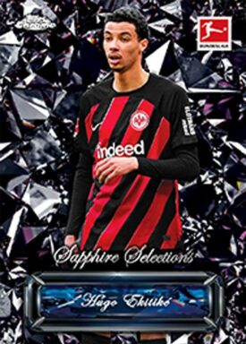 2023-24 TOPPS Chrome Sapphire Edition Bundesliga Soccer Cards - Sapphire Selection Insert Hugo Ekitike