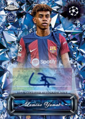 2023-24 TOPPS Chrome Sapphire Edition UEFA Club Competitions Soccer Cards - Sapphire Selections Autograph Lamine Yamal