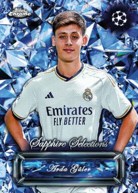 2023-24 TOPPS Chrome Sapphire Edition UEFA Club Competitions Soccer Cards - Sapphire Selections Insert Arda Güler