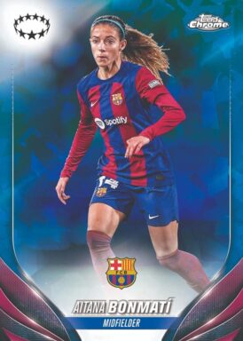 2023-24 TOPPS Chrome Sapphire Edition UEFA Women's Champions League Soccer - Base Card Aitana Bonmati