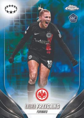 2023-24 TOPPS Chrome Sapphire Edition UEFA Women's Champions League Soccer - Base Card Laura Freigang