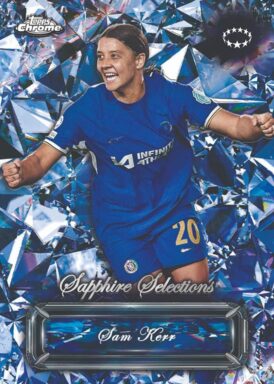 2023-24 TOPPS Chrome Sapphire Edition UEFA Women's Champions League Soccer - Sapphire Selections Insert Sam Kerr