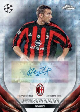 2023-24 TOPPS Chrome UEFA Club Competitions Soccer Cards - Base Autograph Adriy Shevchenko