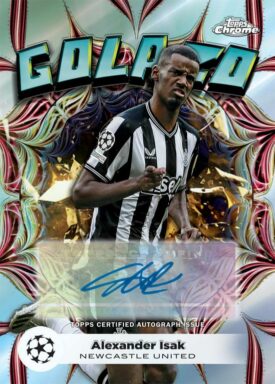 2023-24 TOPPS Chrome UEFA Club Competitions Soccer Cards - Golazo Autograph Alexander Isak