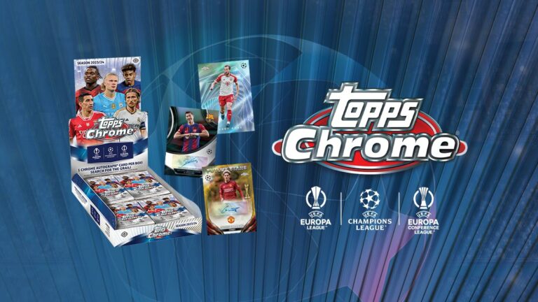 2023-24 TOPPS Chrome UEFA Club Competitions Soccer Cards - Header