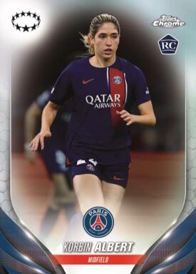 2023-24 TOPPS Chrome UEFA Women's Champions League Soccer Cards - Base Card Korbin Albert