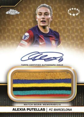 2023-24 TOPPS Chrome UEFA Women's Champions League Soccer Cards - Chrome Premium Autograph Relic Alexia Putellas