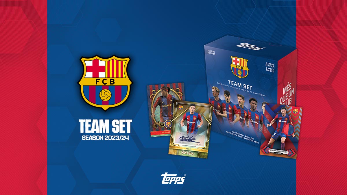 2023-24 TOPPS FC Barcelona Official Team Set Soccer Cards - Header